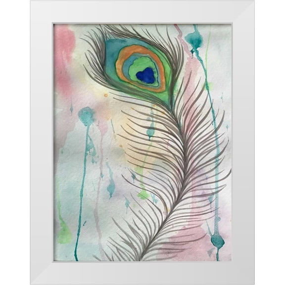 Pearson, Debbie 12x14 White Modern Wood Framed Museum Art Print Titled - Feather 555