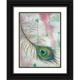 thumbnail image 1 of Pearson, Debbie 19x24 Black Ornate Wood Framed with Double Matting Museum Art Print Titled - Feather 556, 1 of 4