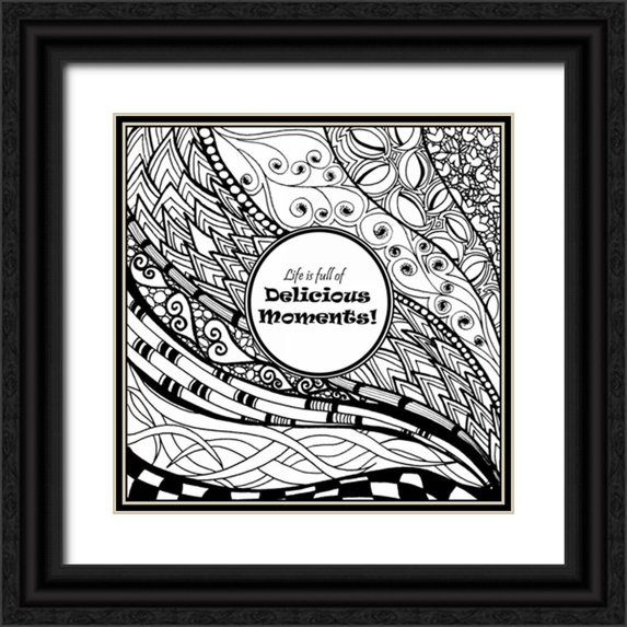 Pearson, Debbie 20x20 Black Ornate Wood Framed with Double Matting Museum Art Print Titled - Delicious Moments