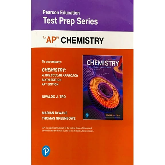 Pearson Education Test Prep Series for AP Chemistry (To accompany: Chemistry: A Molecular Approach, 6e, AP Edition), c. 2023, 9780137657834, 0137657838 - New