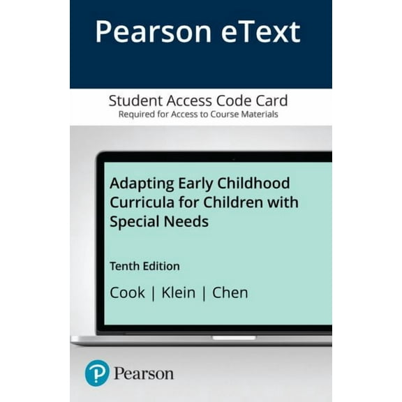 Pearson eText Adapting Early Childhood Curricula for Children with Special Needs -- Access Card