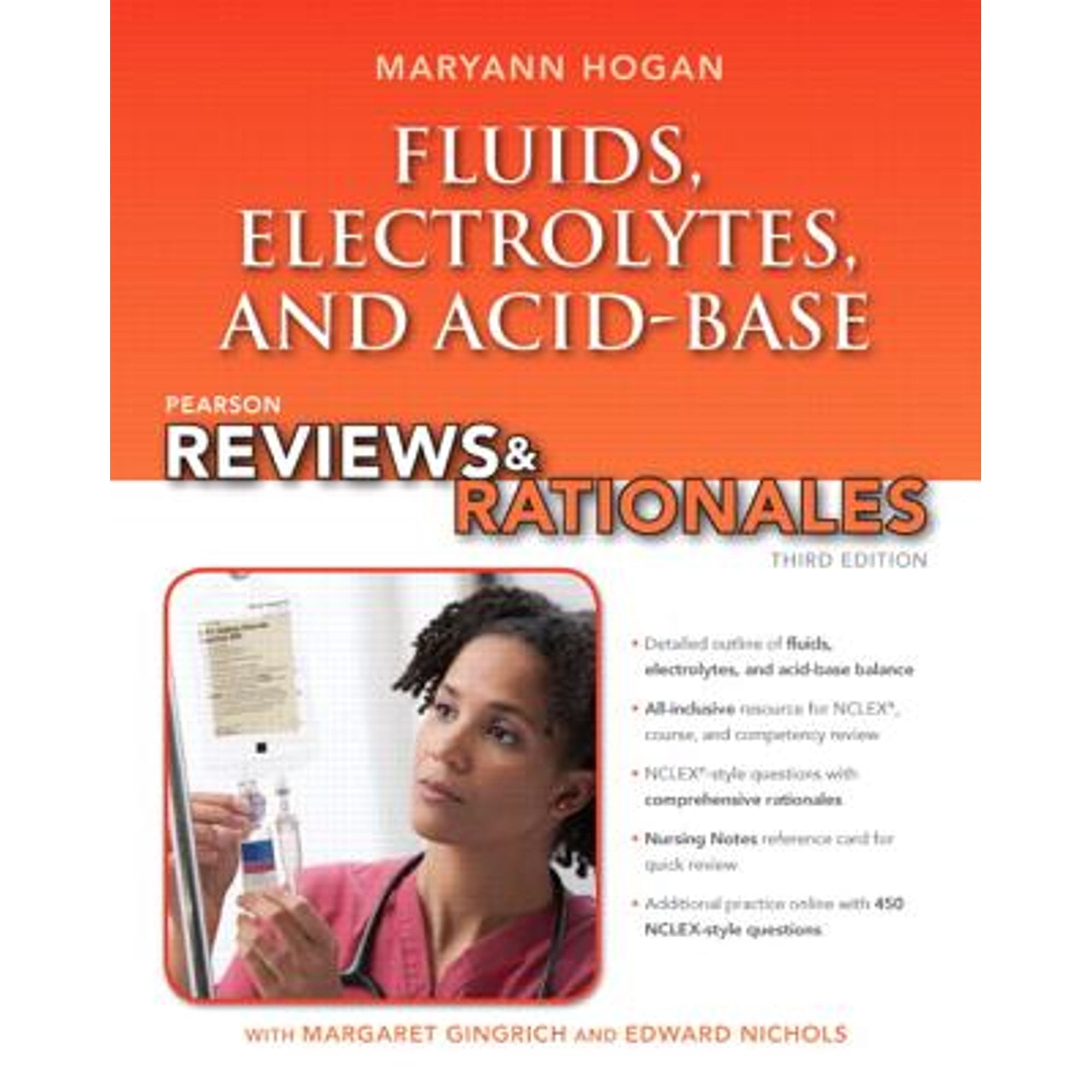 Pre-Owned Pearson Reviews &amp; Rationales: Fluids, Electrolytes, &amp; Acid-Base Balance with Nursing Reviews &amp; Rationales by Hogan, Maryann Hogan, Pearson Reviews and Rationales Ser. Paperback Textbooks 3rd Edition 240 pages English