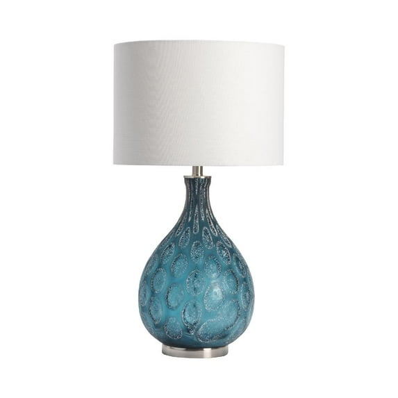 Crestview Collection CVABS1630 29.25 in. Pearson Table Lamp, Nickle