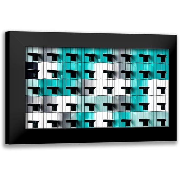 Pearson, Wayne 14x10 Black Modern Framed Museum Art Print Titled - Forty Windows