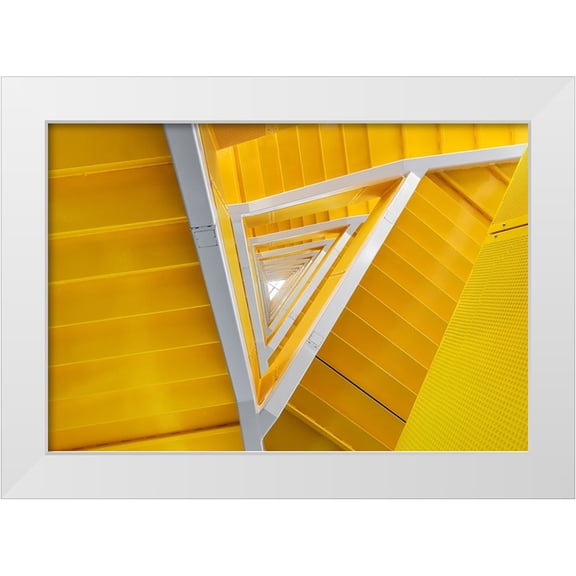 Pearson, Wayne 18x14 White Modern Wood Framed Museum Art Print Titled - Stairway To Enlightenment