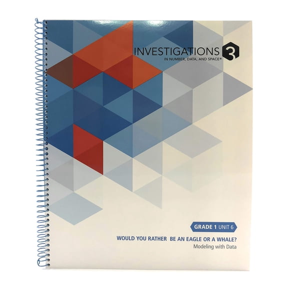 Pearson investigations 3 in Pearson number, data, and space - Grade 1/Unit 6 - would you rather be an eagle or a whale? - modeling with data