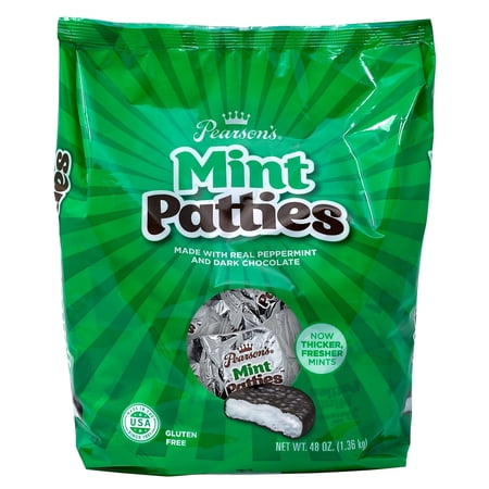 Pearson's Patties Dark Chocolate Mint Candy Bar 48oz. 175/Carton (209-00558)