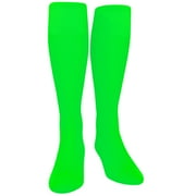 Pear Sox Unisex Super Soft Baseball Knee High Tube Socks, Neon Green