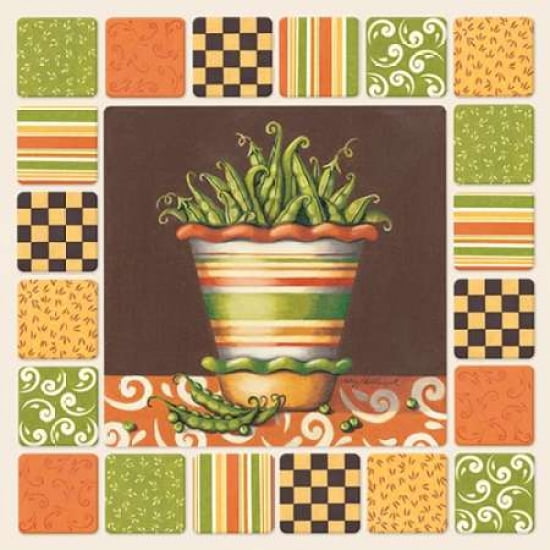 Peas Canvas Art - Kathy Middlebrook (24 x 24)