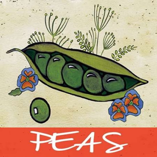 Peas Canvas Art - Shanni Welsh (24 x 24)