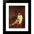 thumbnail image 1 of Peasant Boy Putting on Bast Sandals 20x24 Framed Art Print by Alexey Venetsianov, 1 of 2