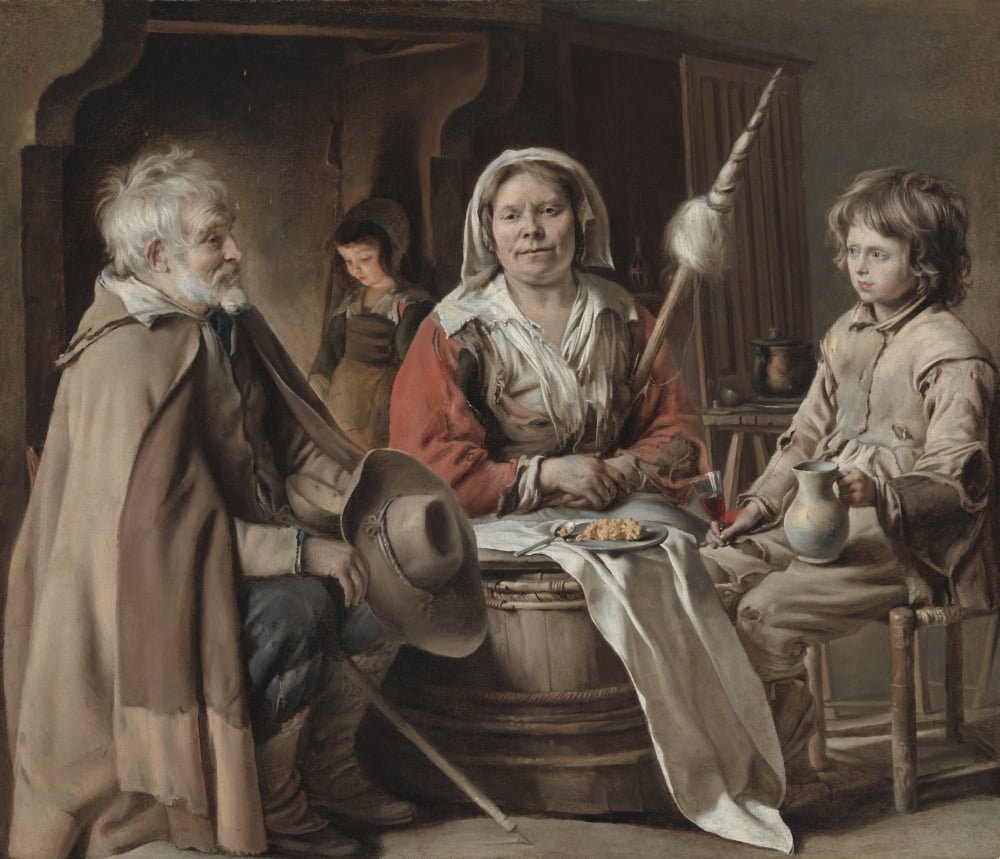 Peasant Interior Canvas Art -  (36 x 24)