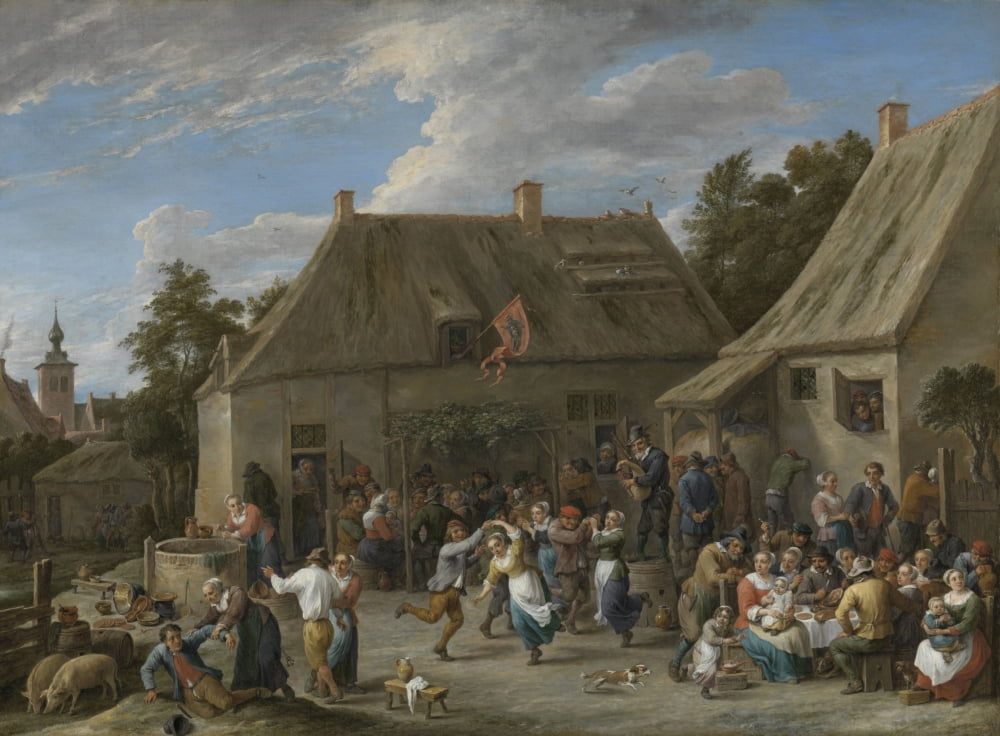 Peasant Kermis Canvas Art - (36 x 24)