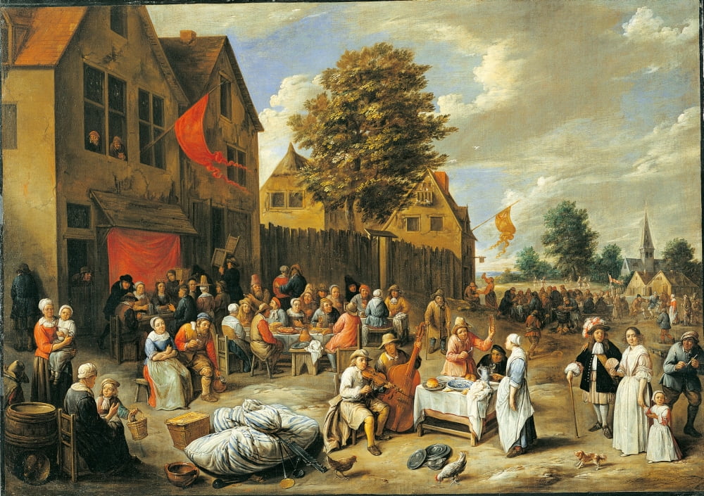 Peasant Wedding Canvas Art - (24 x 18)