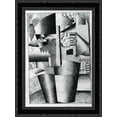 thumbnail image 1 of Peasant Woman with Buckets 19x24 Black Ornate Wood Framed Canvas Art by Malevich, Kazimir, 1 of 2