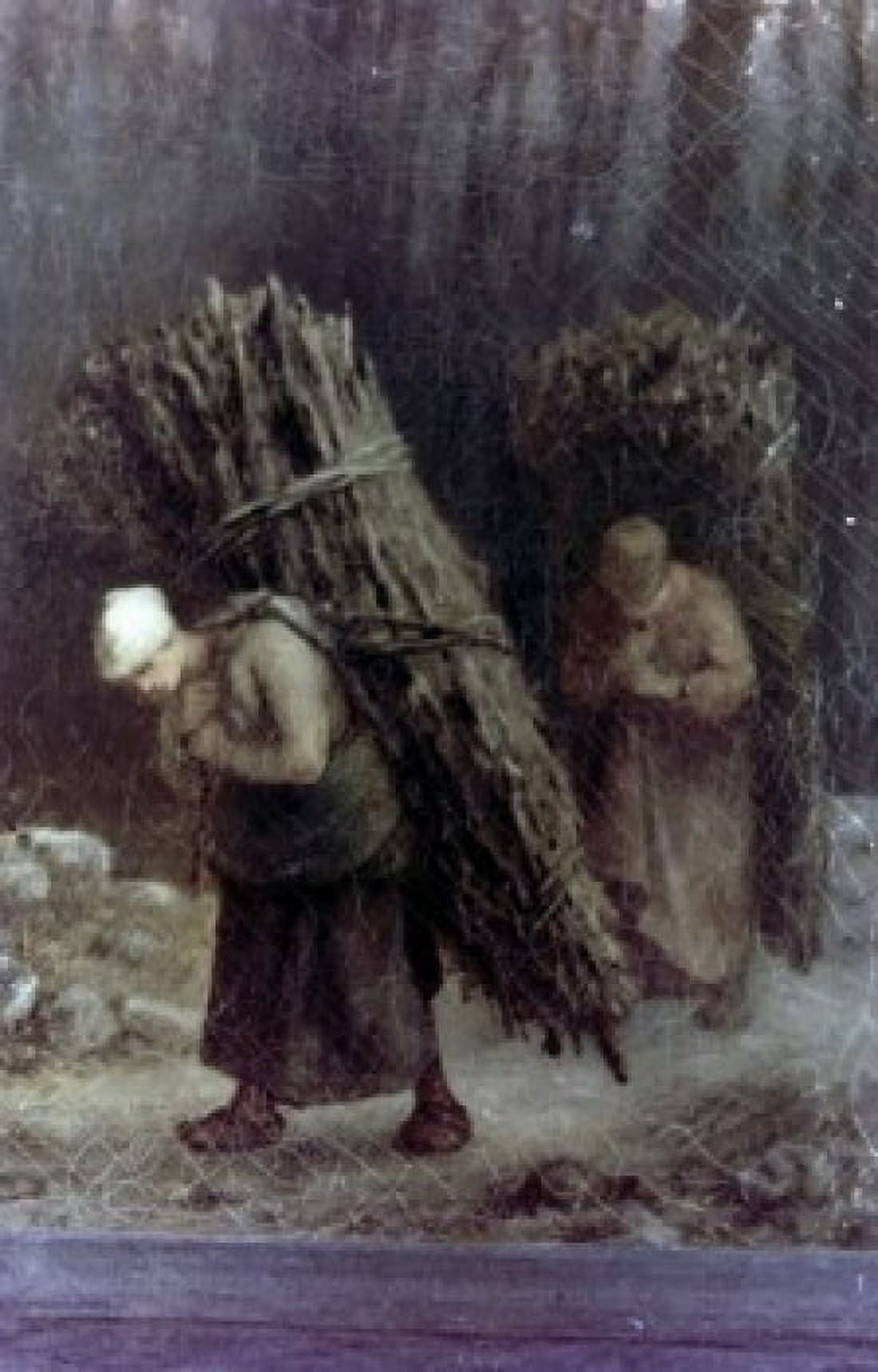 Peasant Women with Brushwood by Jean-Fran???ois Millet circa1858 1814-1875 Russia St Petersburg The Hermitage Canvas Art - Jean-Francois Millet (18 x 24)
