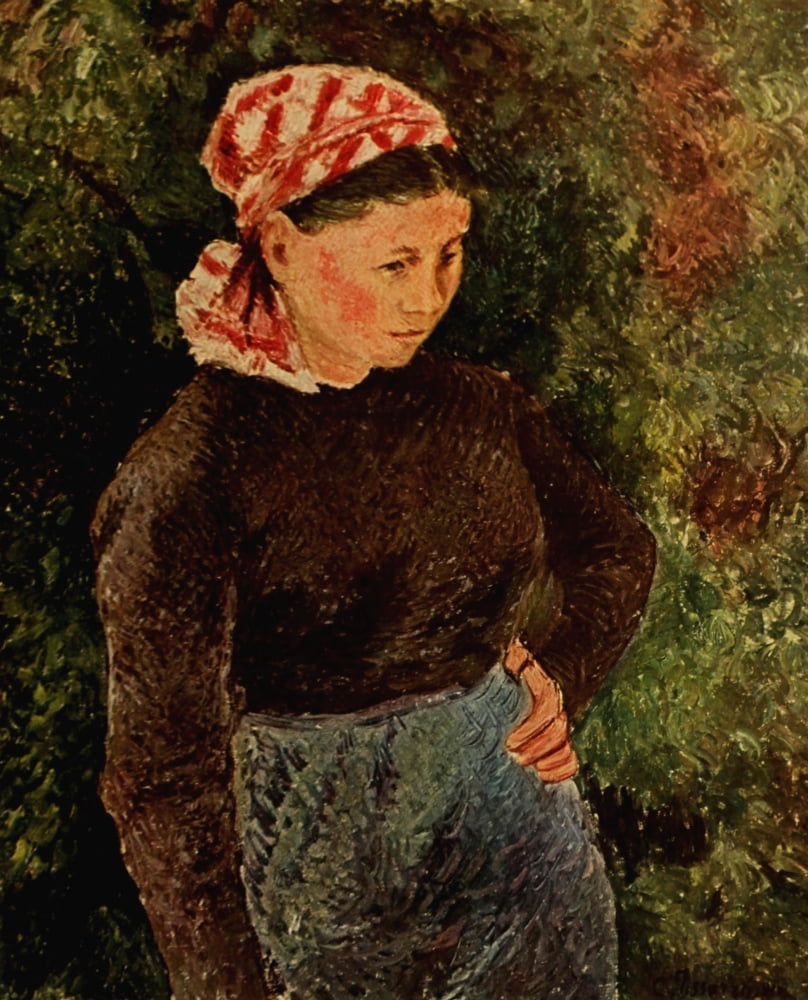 Peasant woman 1880 Canvas Art - Camille Pissarro (18 x 24)