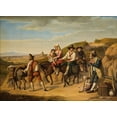 thumbnail image 1 of Peasants At Monte Mario On Their Way To Rome (1826) Poster Print by Dietrich Wilhelm Lindau (24 x 36), 1 of 1