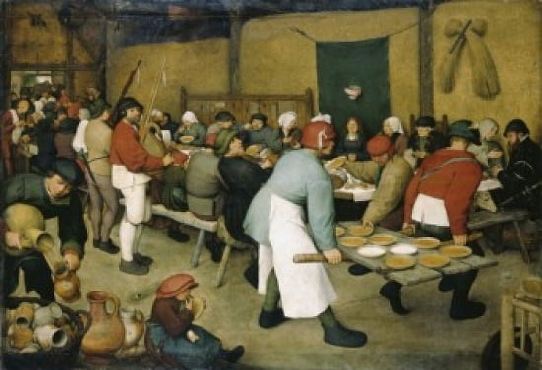 The Peasants Wedding 1568 Pieter Bruegel the Elder (ca1525-1569Flemish) Oil on Wood Panel Kunsthistorisches Museum Vienna Austria Canvas Art - Pieter Bruegel (24 x 36)