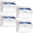 thumbnail image 1 of 4 Pack Solar Lights Outdoor,White Motion Sensor Solar Security Lights Waterproof with 3 Lighting Modes Solar Powered Wall Lights Outside for Garden Fence Yard Deck,Cool White, 1 of 8