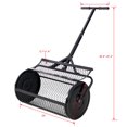 thumbnail image 1 of Peat Moss Spreader 24inch,Compost Spreader Metal Mesh,T shaped Handle for planting seeding,Lawn and Garden Care Manure Spreaders Roller ,black,, 1 of 9