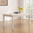 thumbnail image 1 of Peatuk Dining Table For 4-6 People, Rectangular Modern Wood Dining Table For Kitchen - 63 Inch Length, 1 of 5