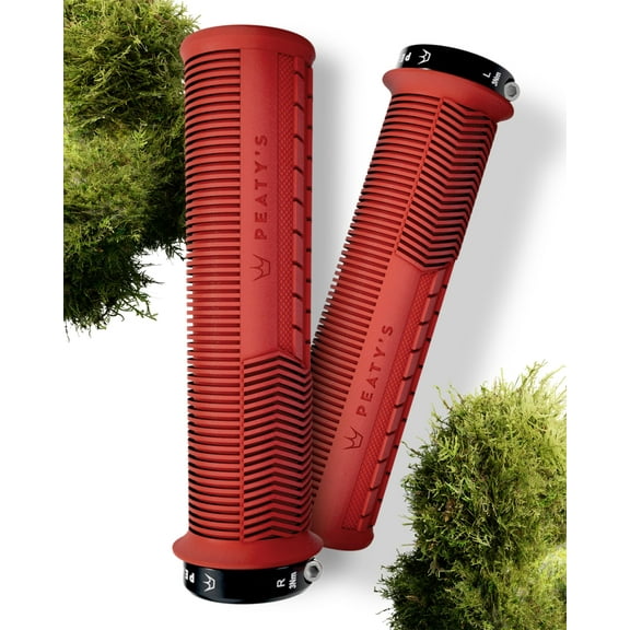 Peaty's Monarch Grips - Mushroom or Knurl/Thick or Thin - Trail Comfort, Durable, Ergonomic Fin