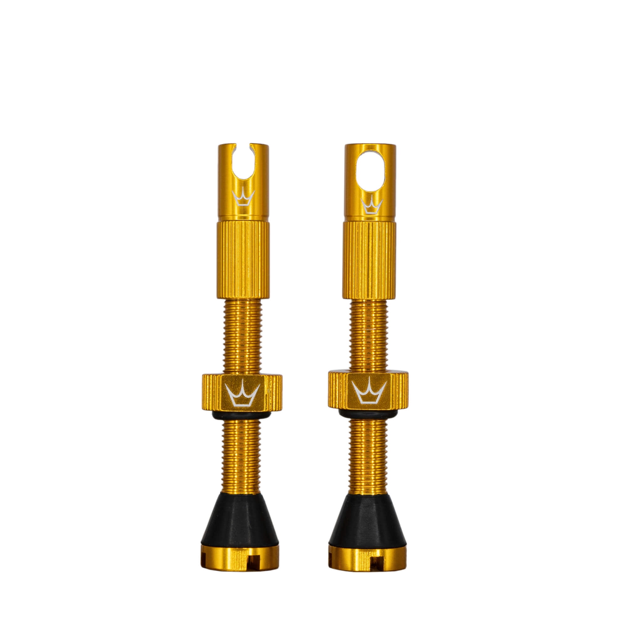 Tubeless Valve Stem 42mm Bronze Pair – Presta Valve With Removable Core For Bike Wheels