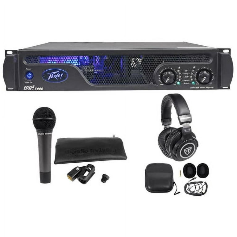 Peavey IPR2 5000 5 050 Watt Pro Power Amplifier Amp Microphone