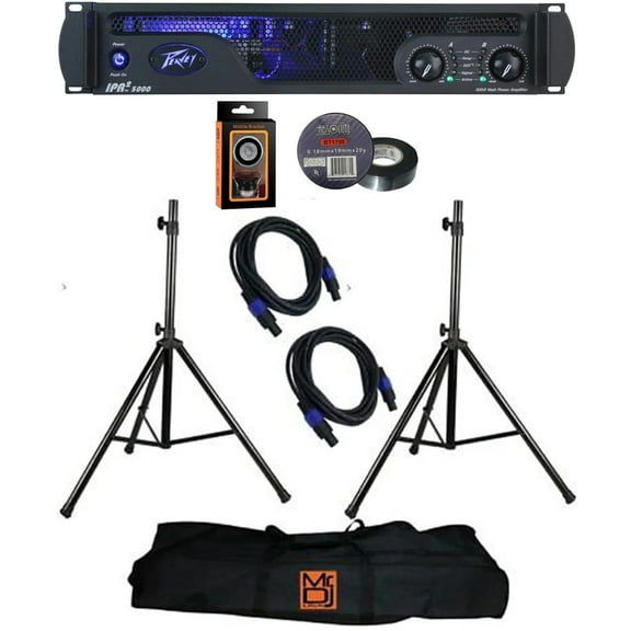 Peavey IPR2 7500 2-channel 7500W Lightweight Power Amplifier Bundle