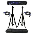 thumbnail image 1 of Peavey Ipr2 2000 Dsp Pro Audio Speaker Amplifier 2000W Amp Stands Speakon Cables, 1 of 1