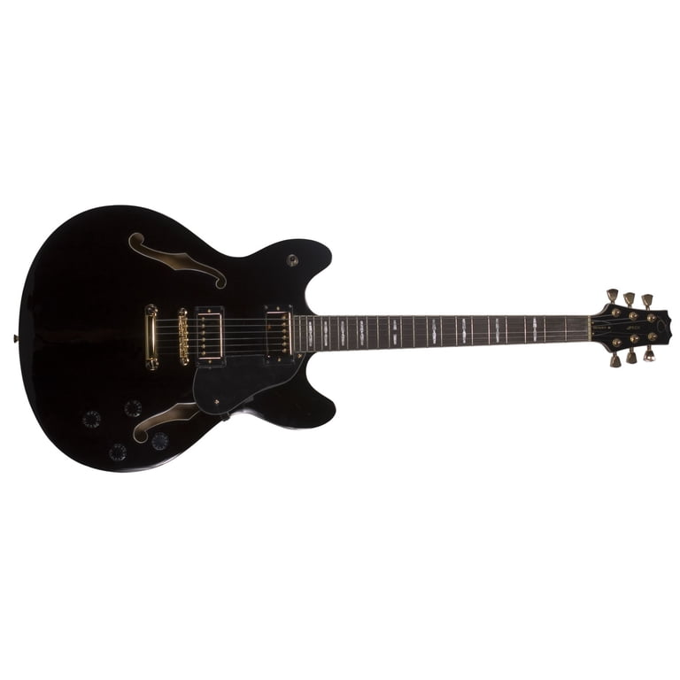 Peavey JF-1 BLACK Hollow Body Electric Guitar Die-Cast Machine