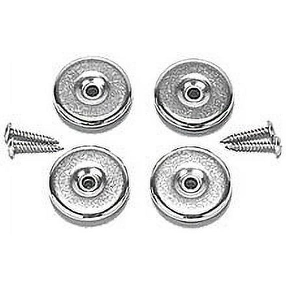 Peavey METAL GLIDE FEET With Mounting Screws & Rubber Inserts Cushion 51300 New