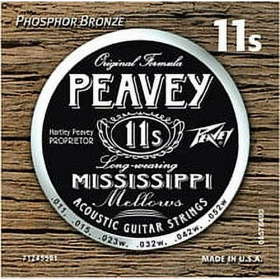 Peavey PHOSPHOR BRONZE-WOUND BALANCED 11S Pack Acoustic Guitar String 578490 New