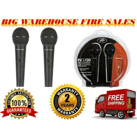 Peavey PVi 100 Twin Pack Handheld Dynamic Cardioid Vocal Microphone