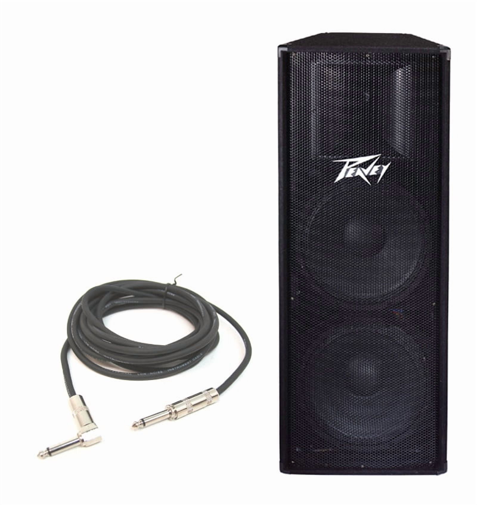 Peavey Pv215 Pro Audio DJ Dual 15" Passive 1400W Speaker W/ 1/4" To 1/4" Cable