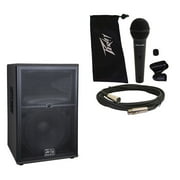 Peavey SP 2 Pro Audio Passive 2000 Watt 15 2-Way PA Speaker & PVi 100 Mic New