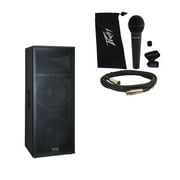 Peavey SP 4 Pro Audio DJ Passive 4000W Dual 15 3-Way PA Speaker & PVi 100 Mic