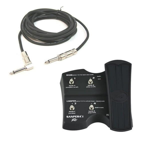 Peavey Sanpera I Foot Switch Programmable Controler For Vypyr Amp & 1/4" Cable