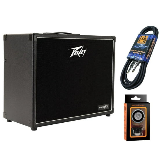Peavey VYPYR X3 Guitar Modeling Amp+ MR DJ USA 12' Instrument Cable + Phone Holder
