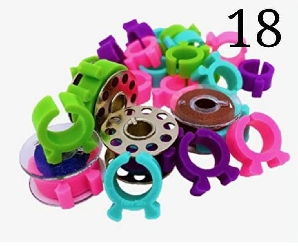 PeavyTailor bobbin holder 18 Pcs bobbin clips spool huggers for Sewing ...