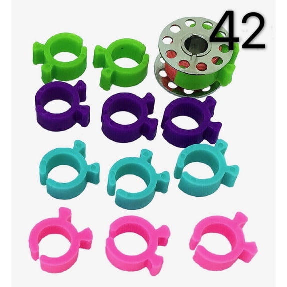 42 Pcs bobbin clips spool huggers for Sewing machines thread Organizing. The bobbin clamps, PeavyTailor bobbin holder