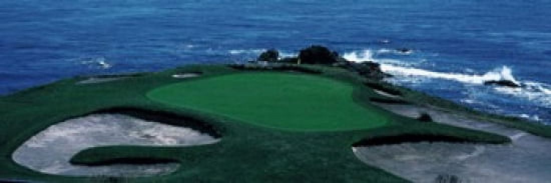 Pebble Beach Golf Course 8th Green Carmel CA Canvas Art - Panoramic Images (18 x 6)