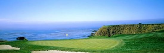 Pebble Beach Golf Course Monterey County California Canvas Art - Panoramic Images (37 x 12)