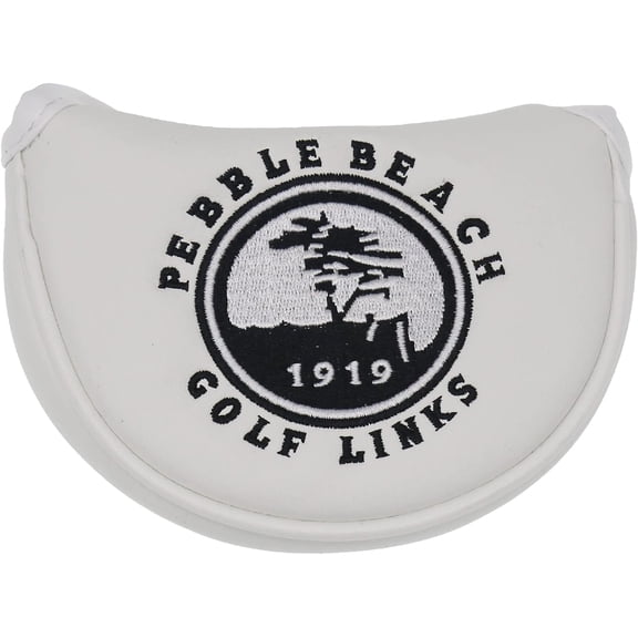 Pebble Beach Magnetic Closure Golf Small Mallet Shaped Putter Cover for Scotty Cameron
