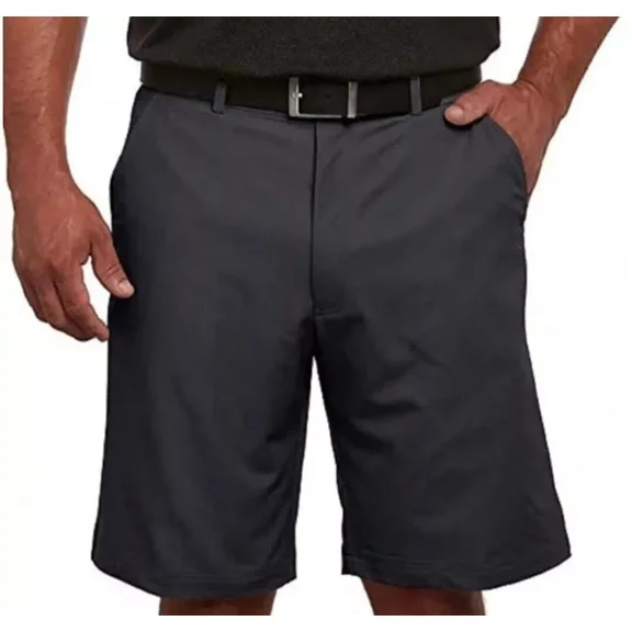 Pebble Beach Men's Dry-Luxe Performance Golf Shorts, Black, 36