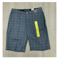 thumbnail image 1 of Pebble Beach Men's Dry Luxe Performance Shorts, GRAY/Yellow Plaid, 32., 1 of 2