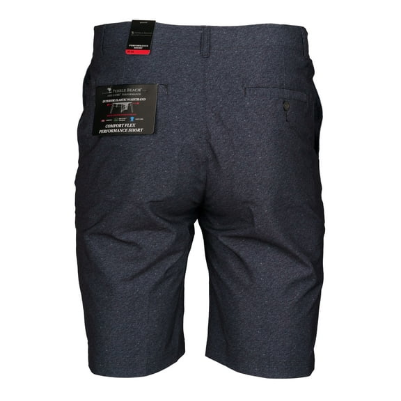 Pebble Beach Men's Shorts Dry-Lux Performance Golf (Black, 34)