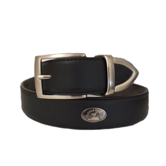 Pebble Beach Mens Leather Concho Belt, Black (34")