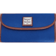 thumbnail image 1 of Pebble Grain Blue Continental Clutch, 1 of 5